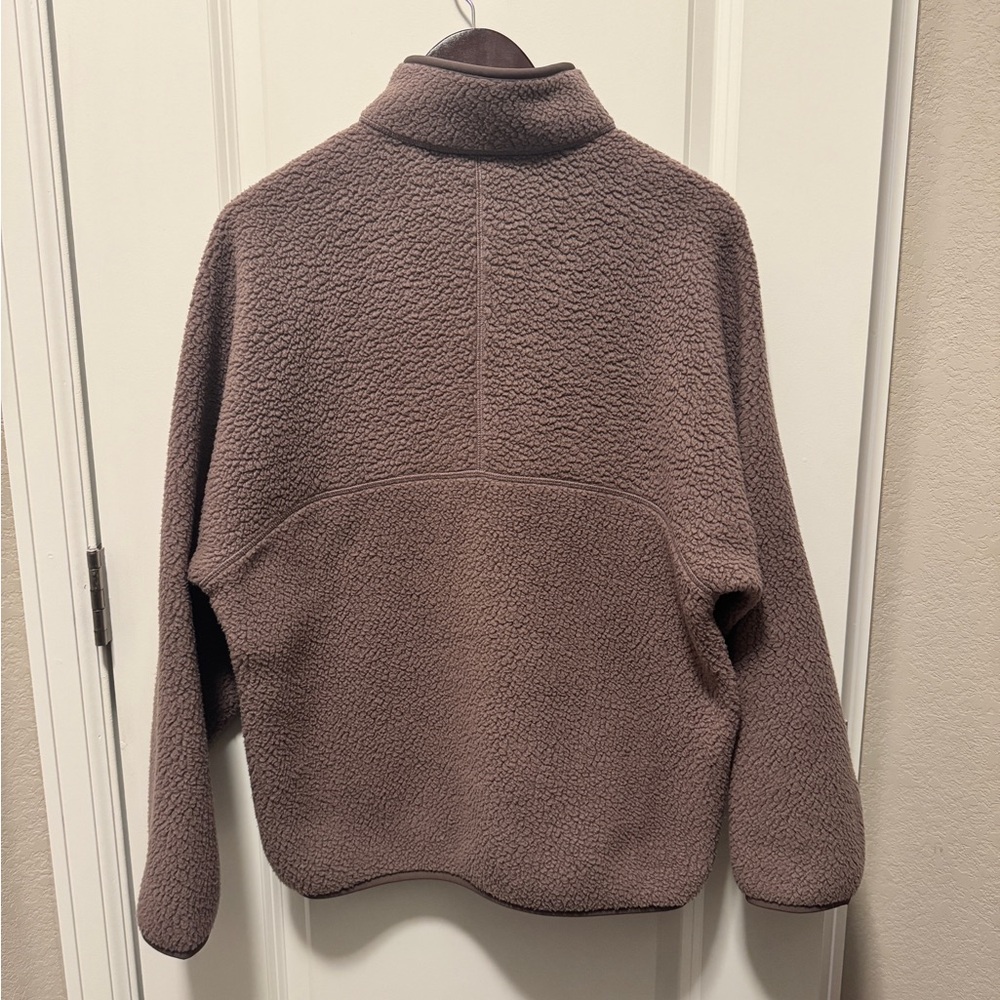 Aritzia Polartec® Thermal Pro™ 1/2 Zip Sweater in Smoked Eggplant - Picture 9 of 9